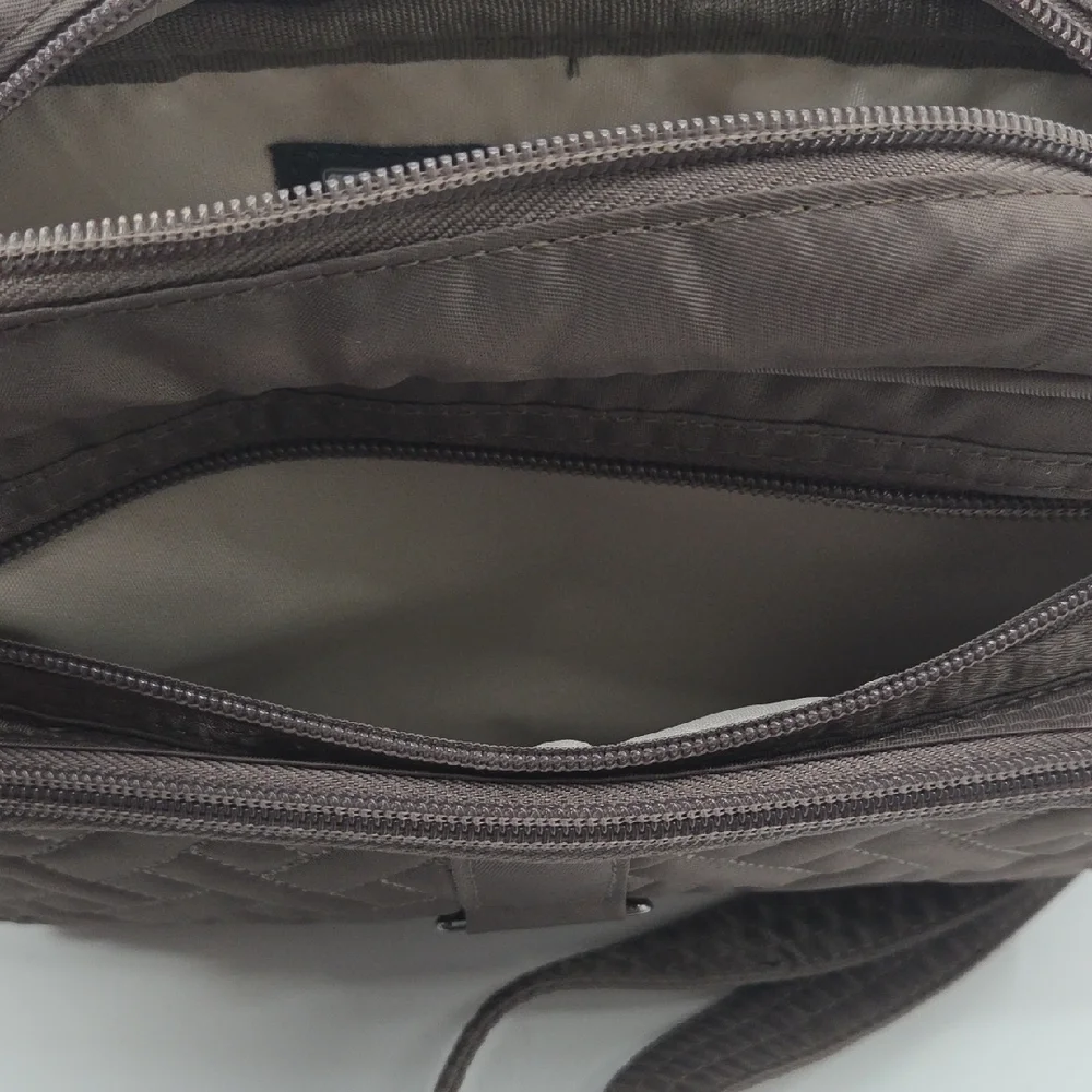 Lug Carousel Quilted Messenger Bag in Walnut NWT